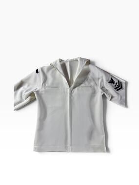 Vintage 1980s US Navy AD2 Dress White Uniform NAS Miramar 38R 31R Aviation